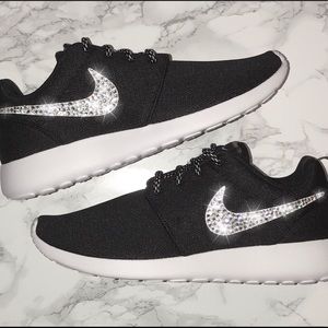 Bling Swarovski Crystal Black Nike Roshe